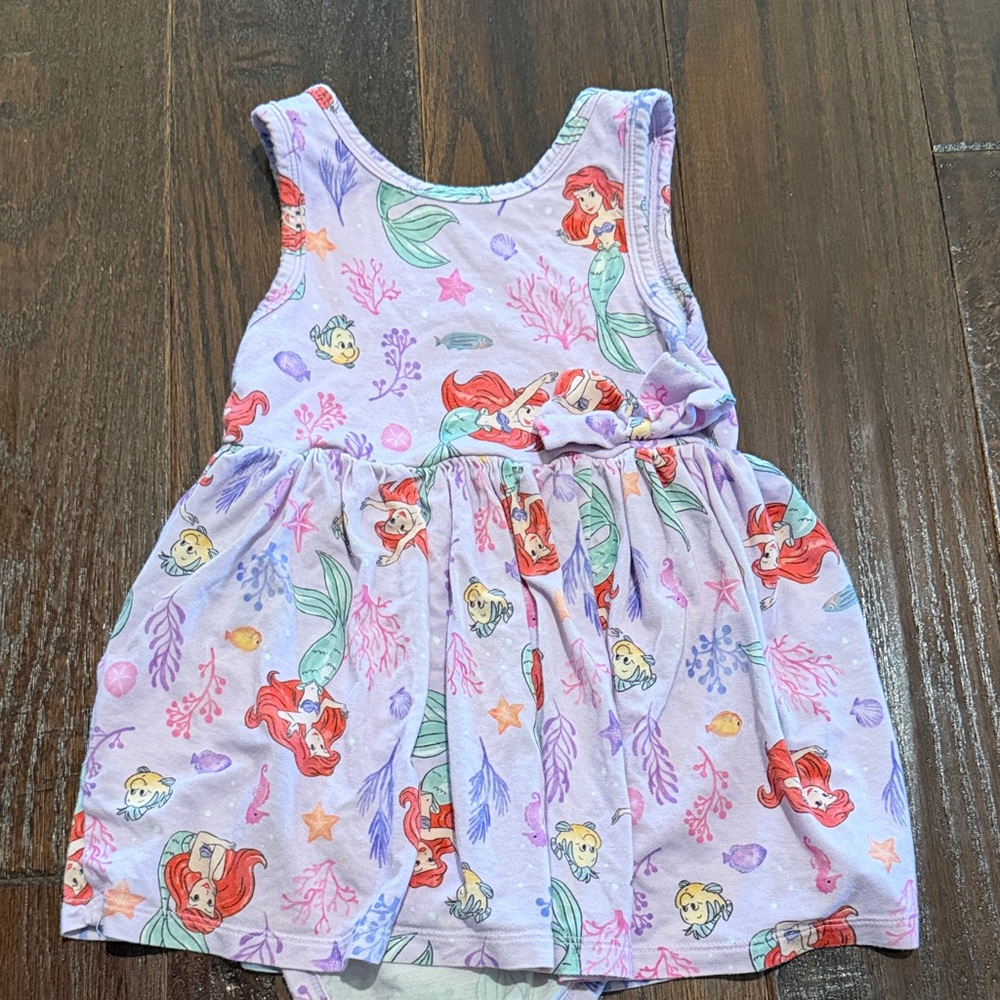 Adorable Little Sleepies “Little Mermaid” twirl dress with bodysuit